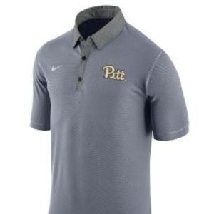 Pitt Panthers Navy Stadium Performance Polo by Nik